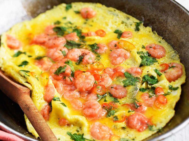 Omelette Aux Crevettes