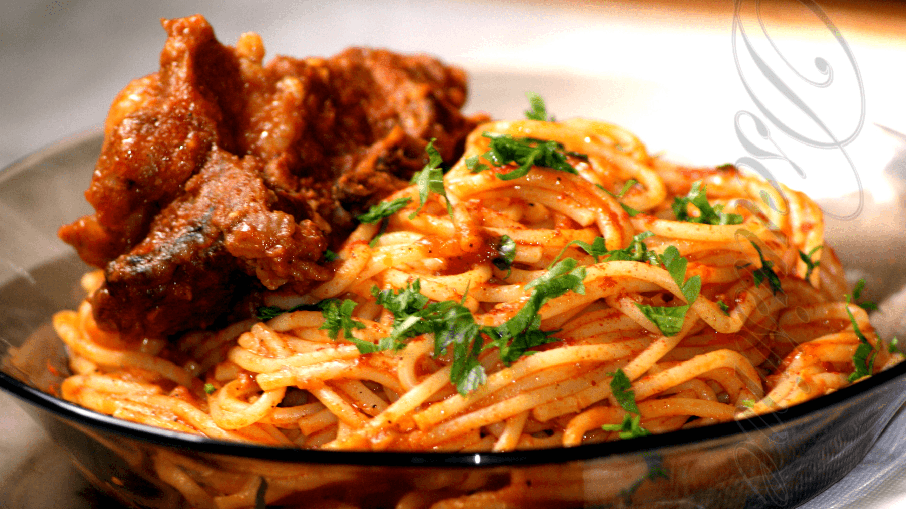 Spaghetti à L'Agneau