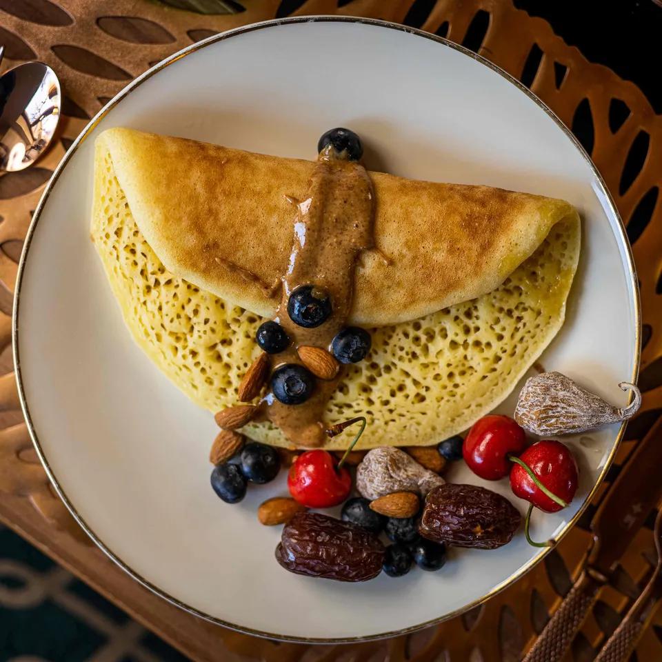 Petit Déjeuner Baghrir Amlou