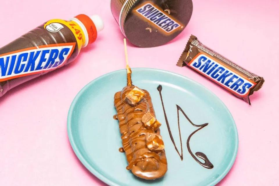 Stick waffle snickers