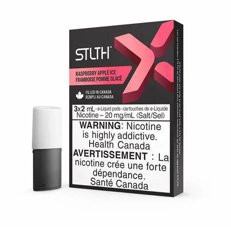 STLTH X POD PACK 2PCS - RASPBERRY APPLE ICE 5%