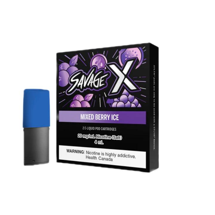 Stlth Savage X Mixed Berry Ice 5% Pack De 2