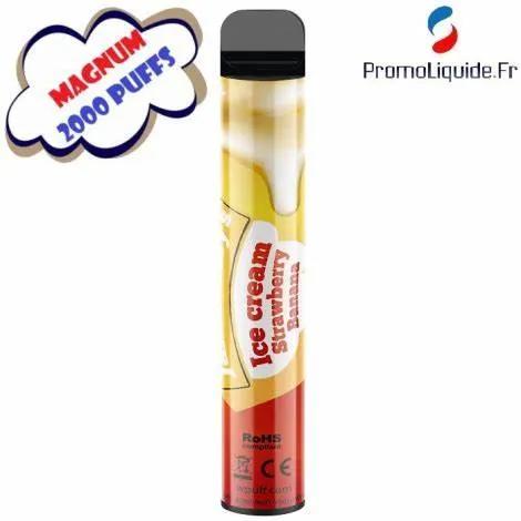LIQUIDEO STRAWBERRY BANANA 2000 PUFFS 2%