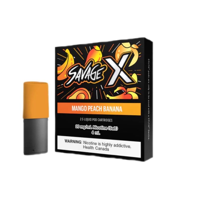 Stlth Savage X Mango Peach Banana 5% Pack De 2
