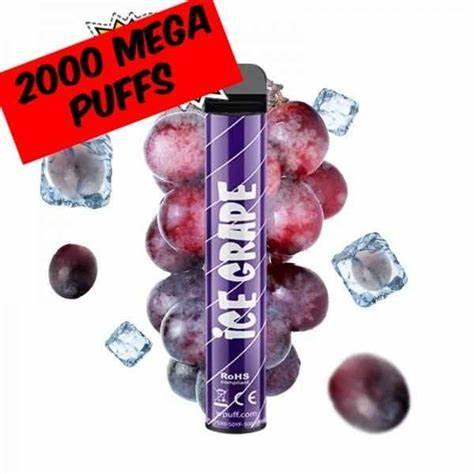 LIQUIDEO ICE GRAPE 2000 PUFFS 2%