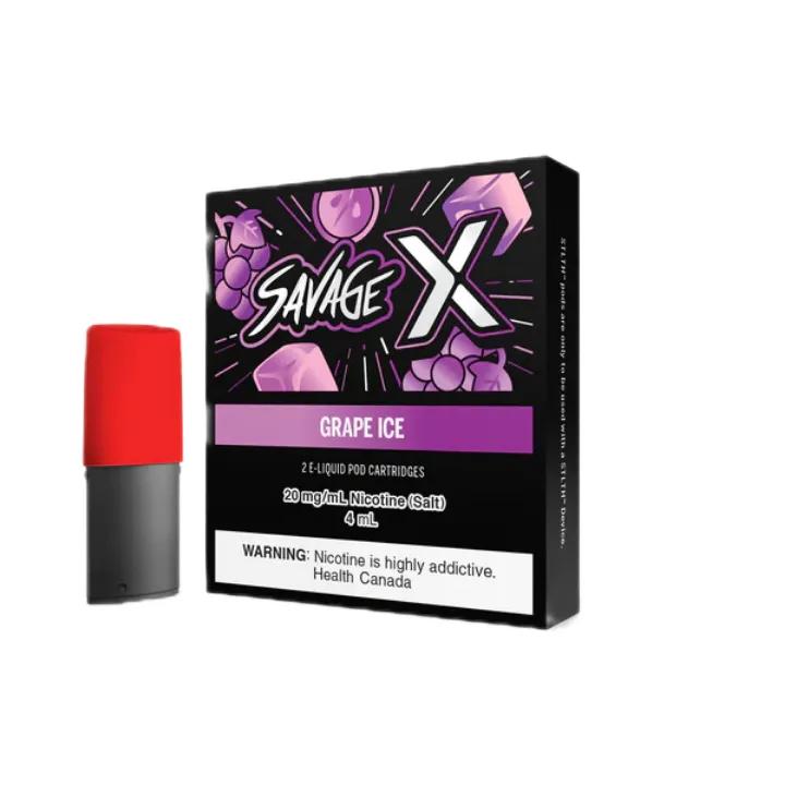 Stlth Savage X Grape Ice 5% Pack De 2