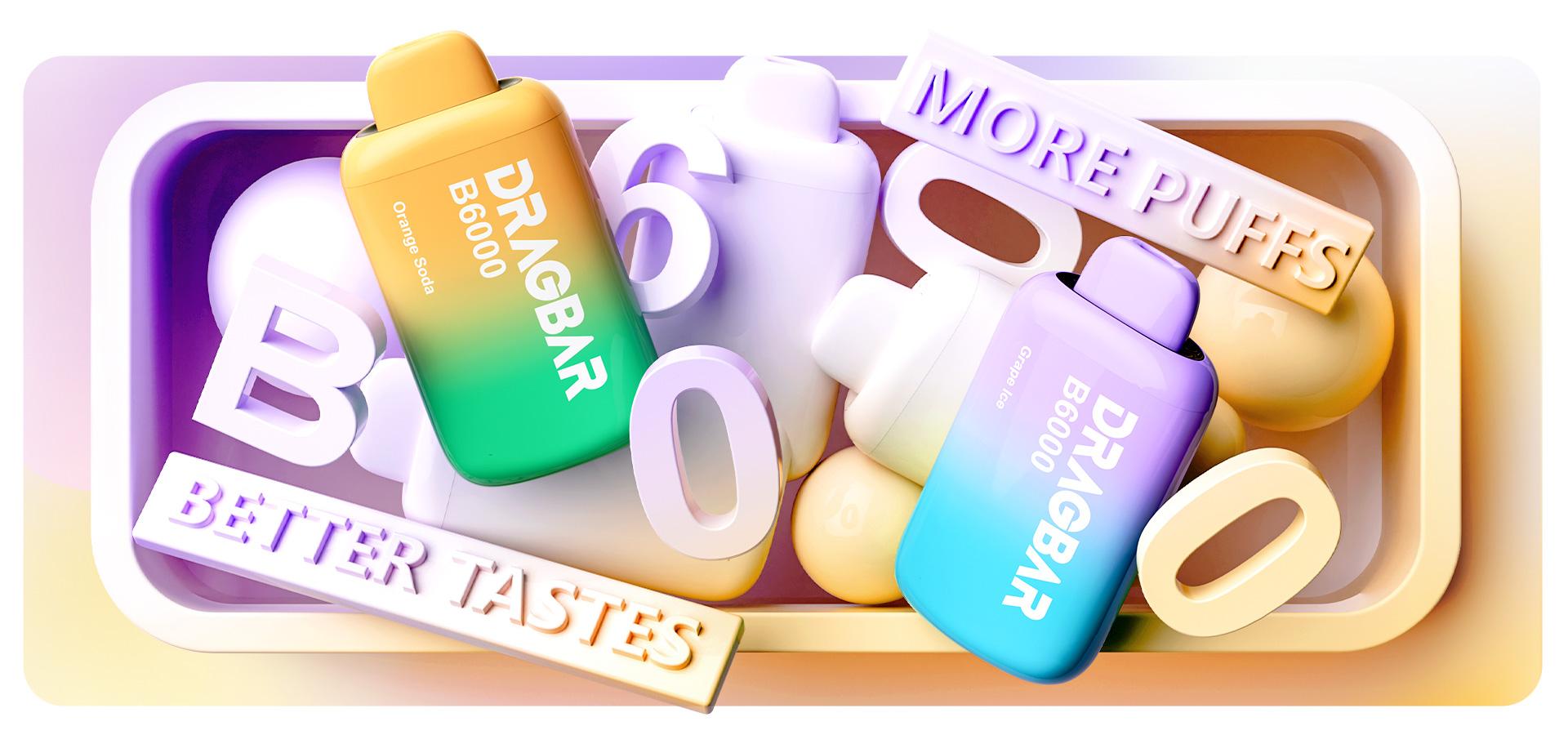 DRAGBAR B6000 TROPICALMANGO 5%