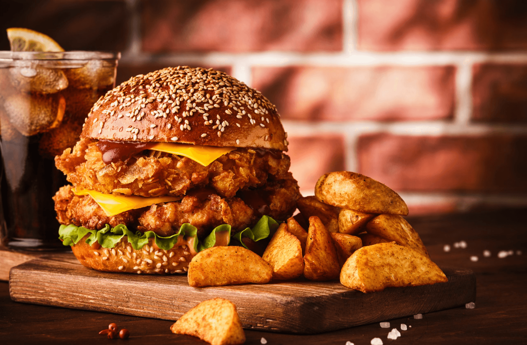 Double chicken Burger