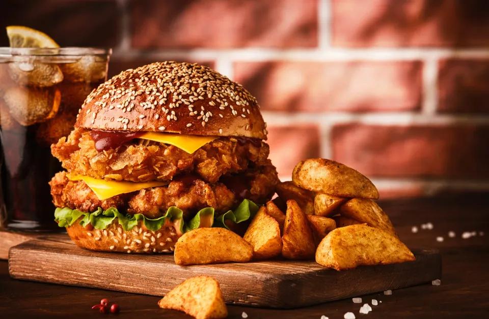 Double chicken Burger