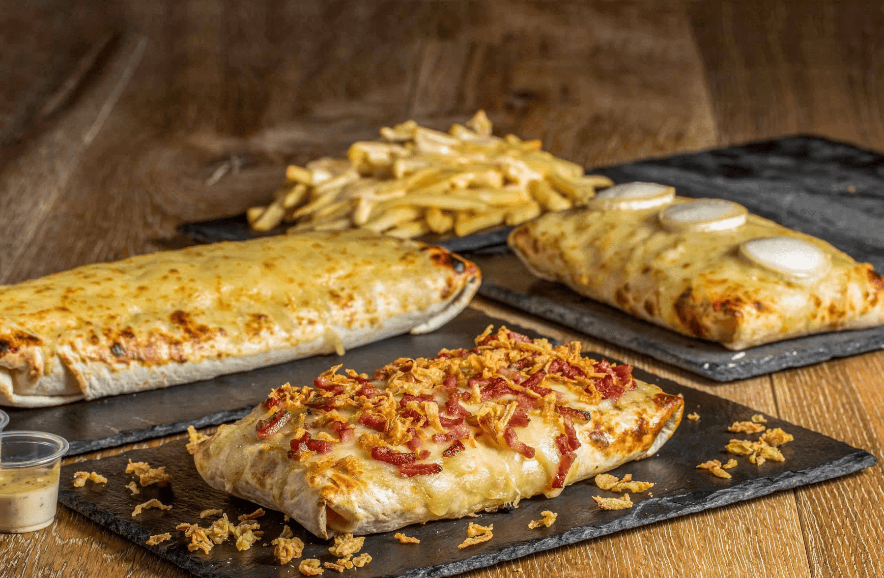 Tacos viande hachée gratiné