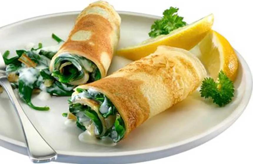 Crêpe Fruits de Mer épinards