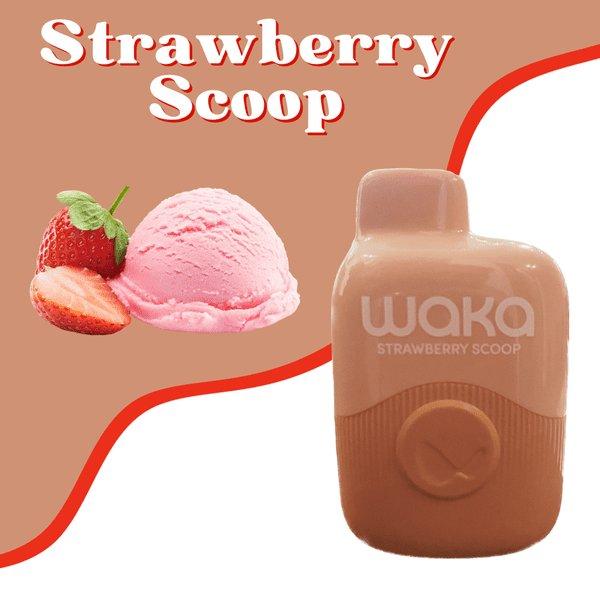 WAKA STRAWBERRY SCOOP 1000 PUFFS 3%