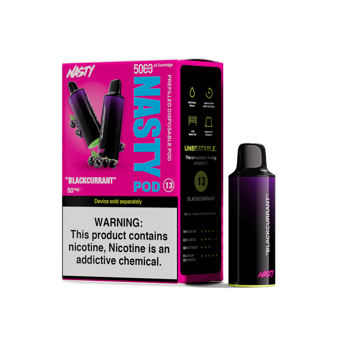 Nasty PX10 Pods 5000 Puffs- Blackcurrant