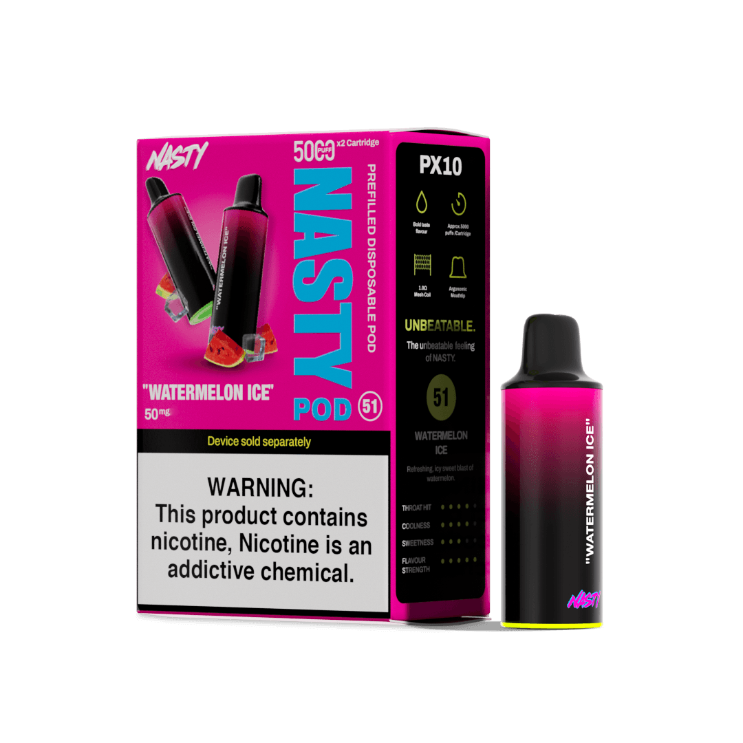 Nasty PX10 Pods 5000 Puffs- Watermelon Ice