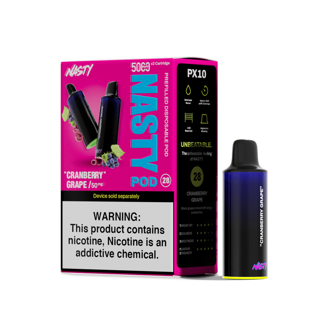 Nasty PX10 Pods 5000 Puffs- Cranberry Grape