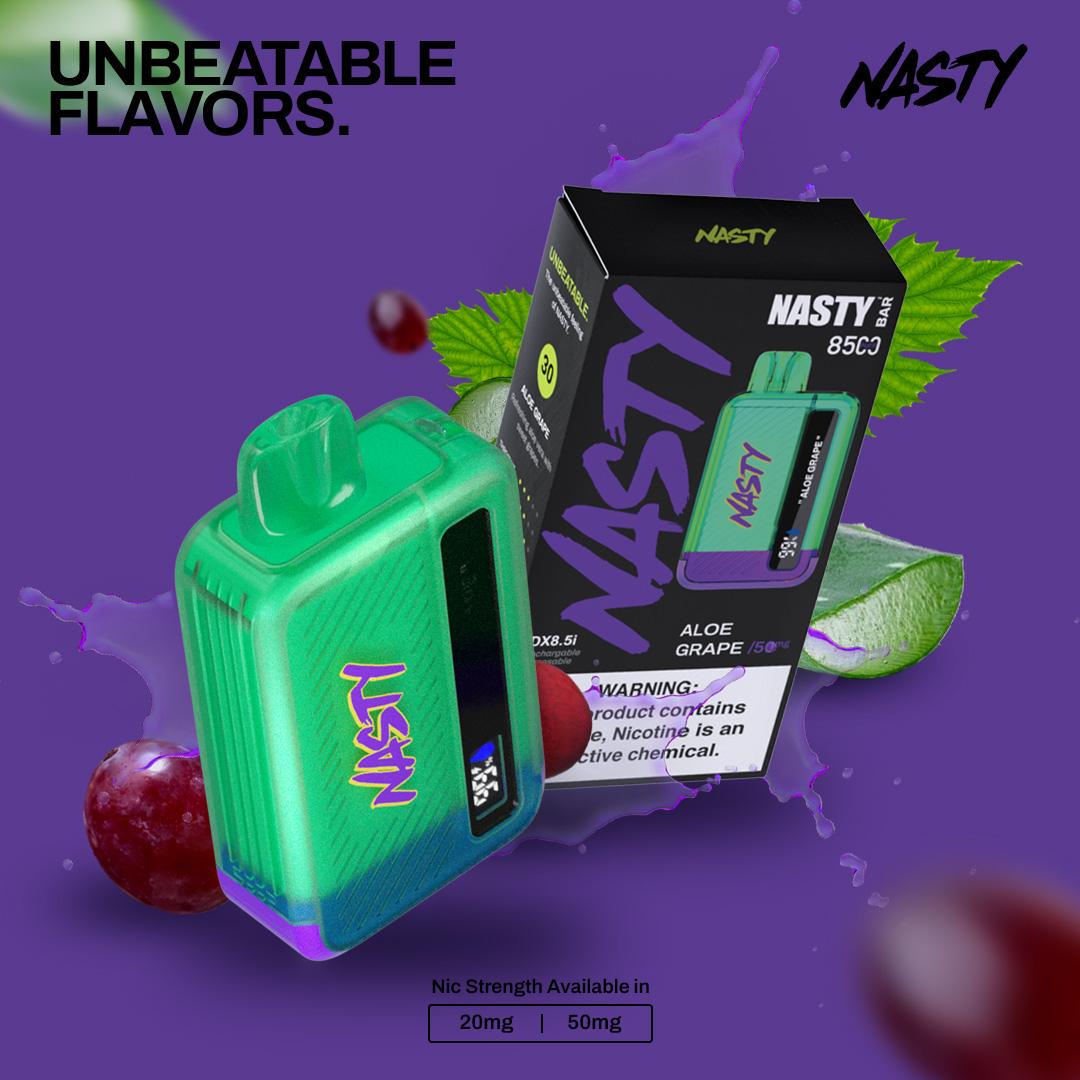 Nasty 8500 - ALOE GRAPE 2%