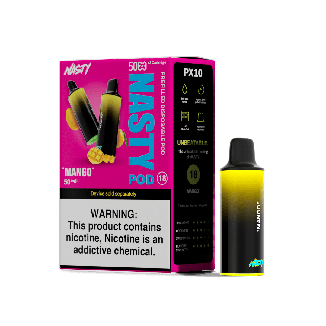 Nasty PX10 Pods 5000 Puffs- Mango