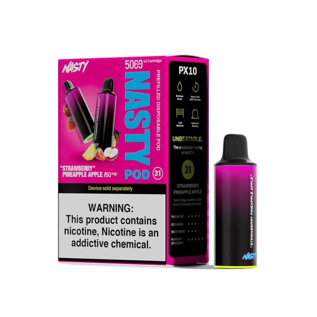 Nasty PX10 Pods 5000 Puffs- Strawberry Pineapple Apple
