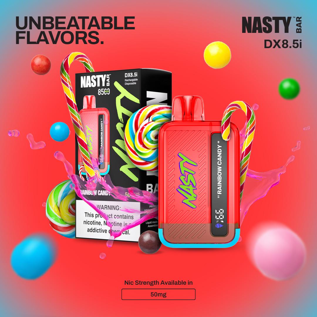 Nasty 8500- Rainbow Candy 5%