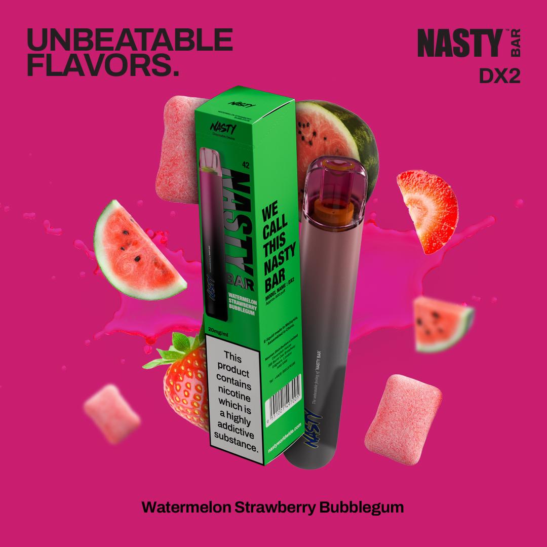 Nasty DX2-Watermelon Strawberry Bubblegum 2%