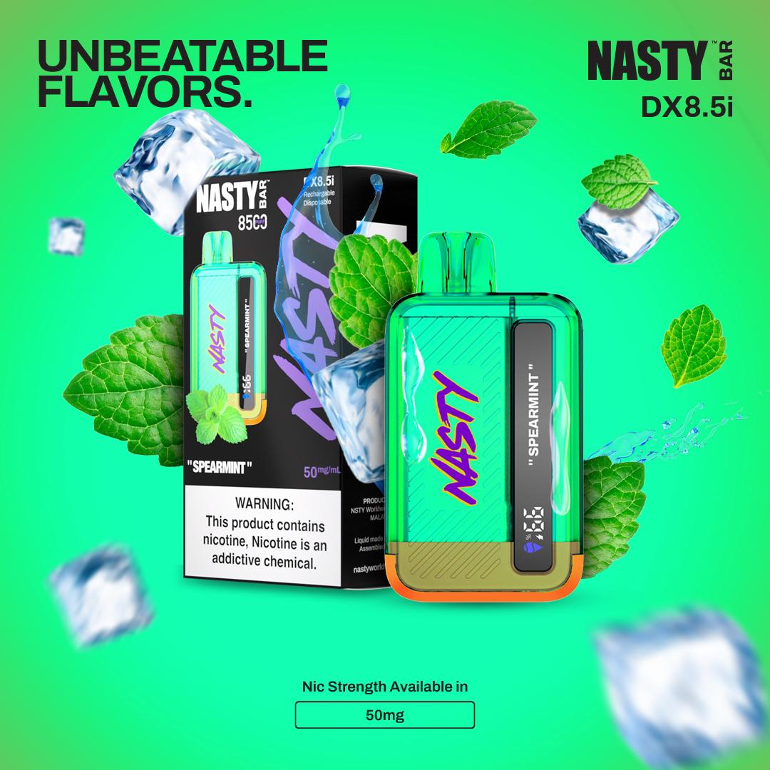 Nasty 8500- Spearmint 5%