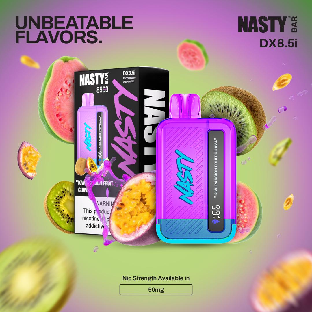 Nasty 8500-Kiwi Passion Fruit Guava 5%