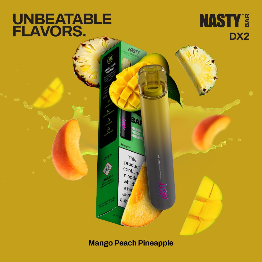 Nasty DX2- Mango Peach Pineapple 2%