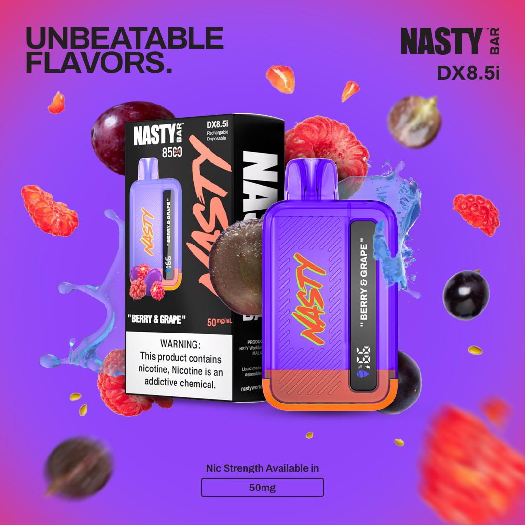 Nasty 8500 - BERRY&GRAPE 2%