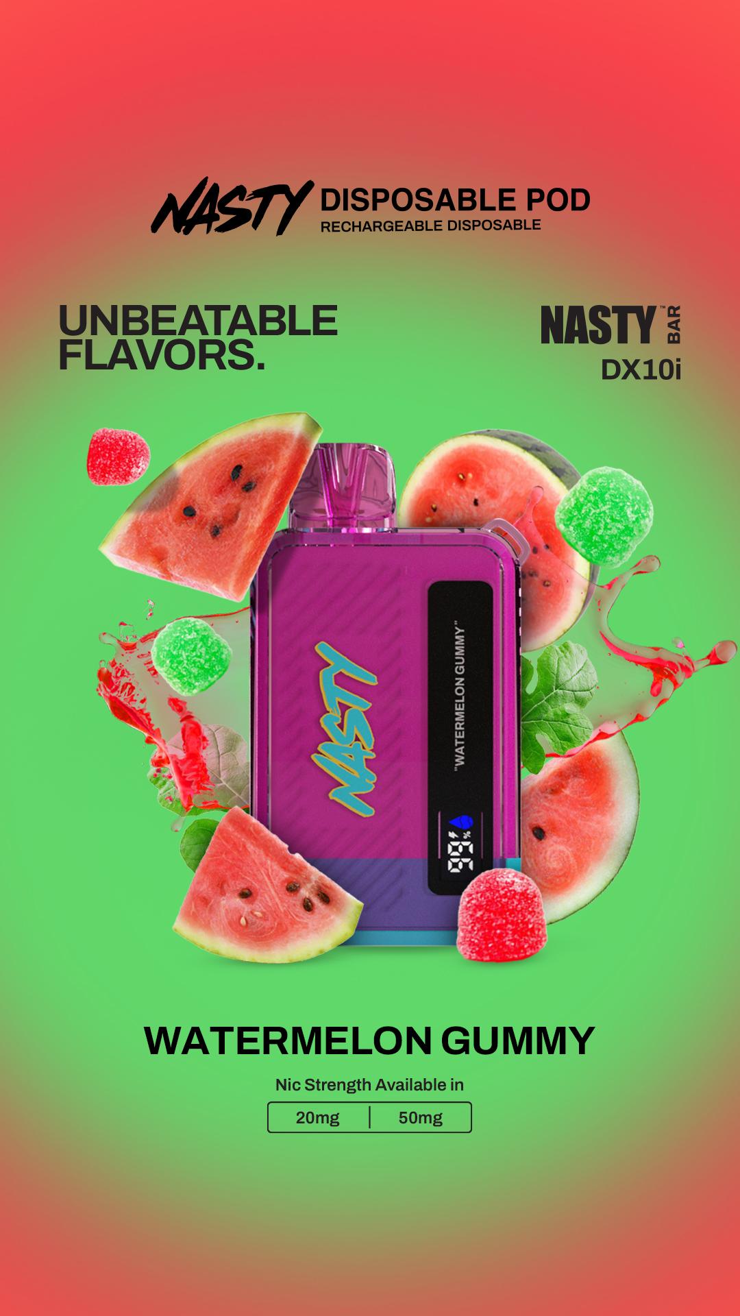 Nasty 10K- Watermelon Gummy 5%