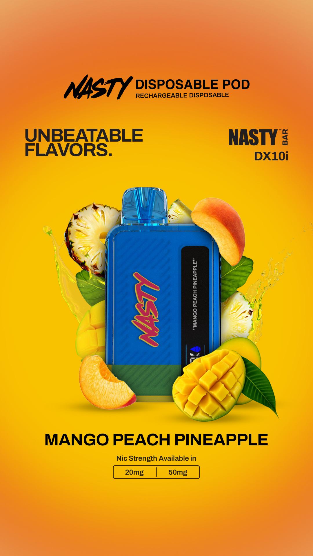 Nasty 10K- Mango Peach Pineapple 5%