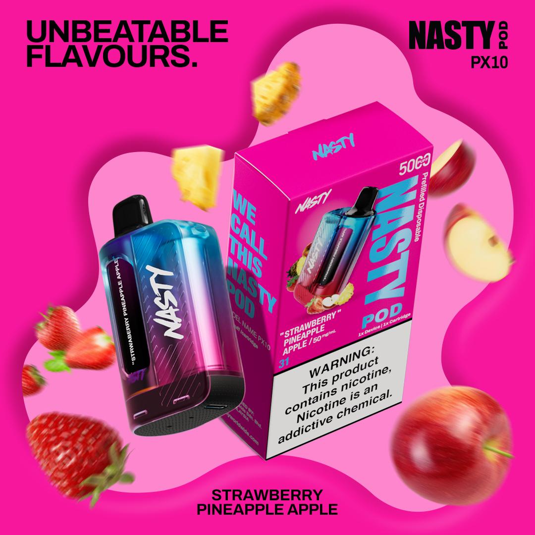 Nasty PX10 Starter Kit- Strawberry Pineapple Apple 5%