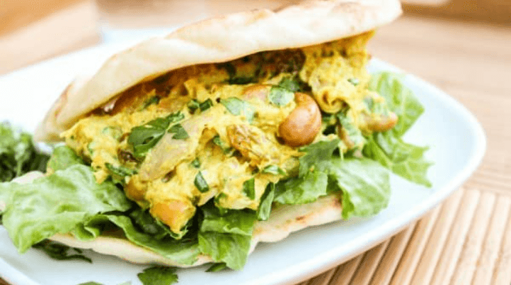 Sandwich poulet curry