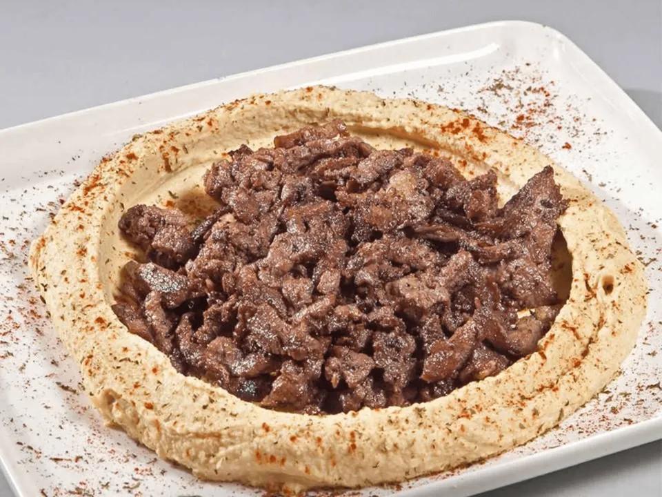 Plat Houmous à la viande