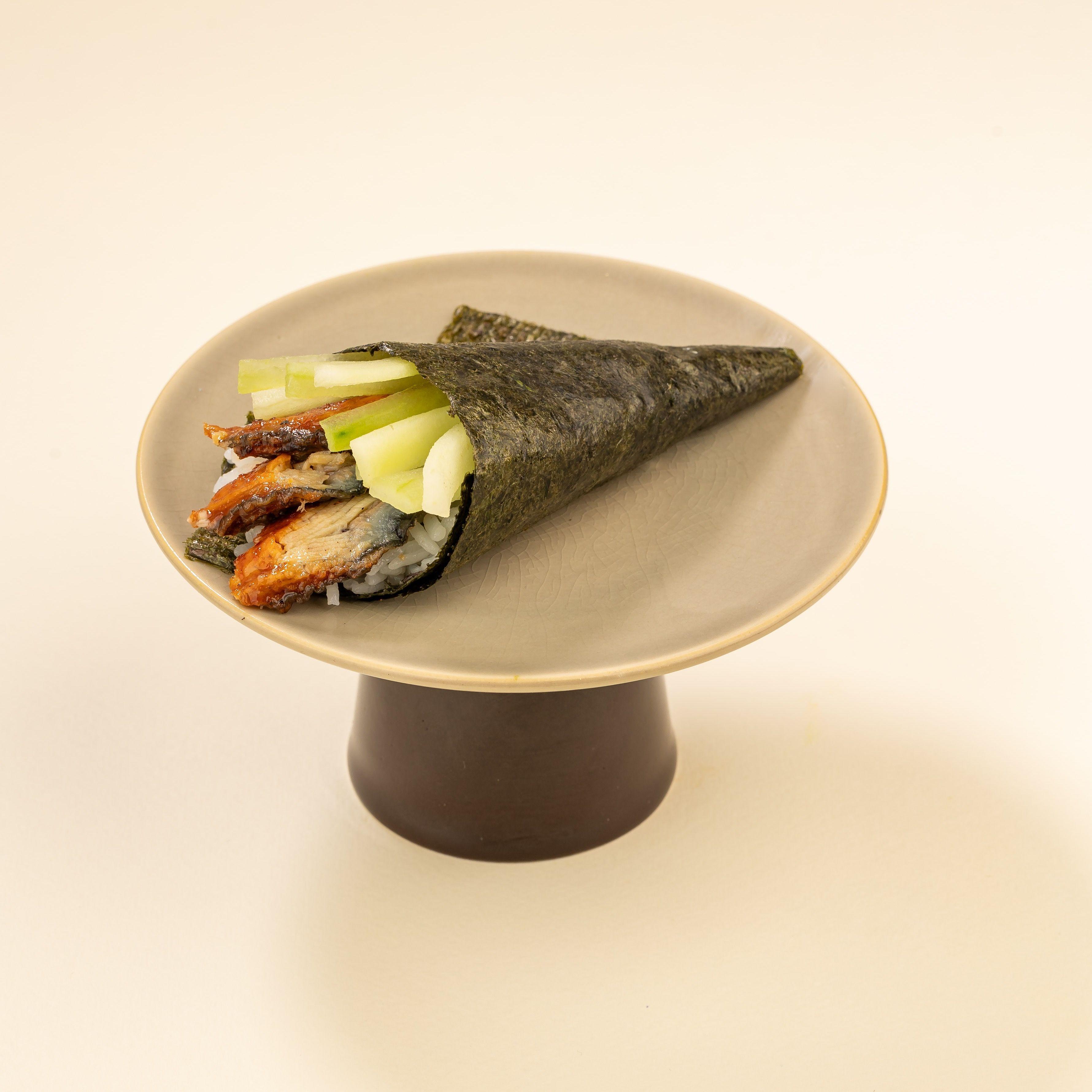 Temaki anguille concombre