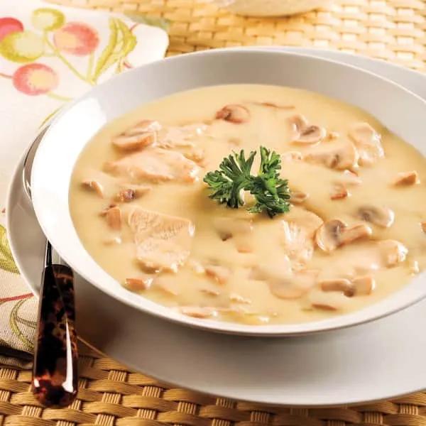 Soupe De Poulet Au Champignons