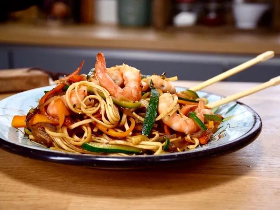 Nouilles Japonaises Crevettes & Calamras