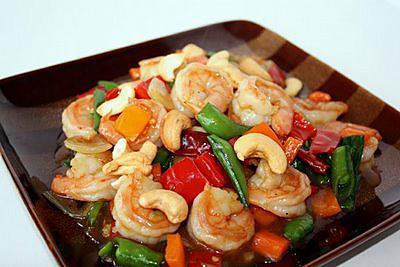 Wok Crevette Noix de Cajou