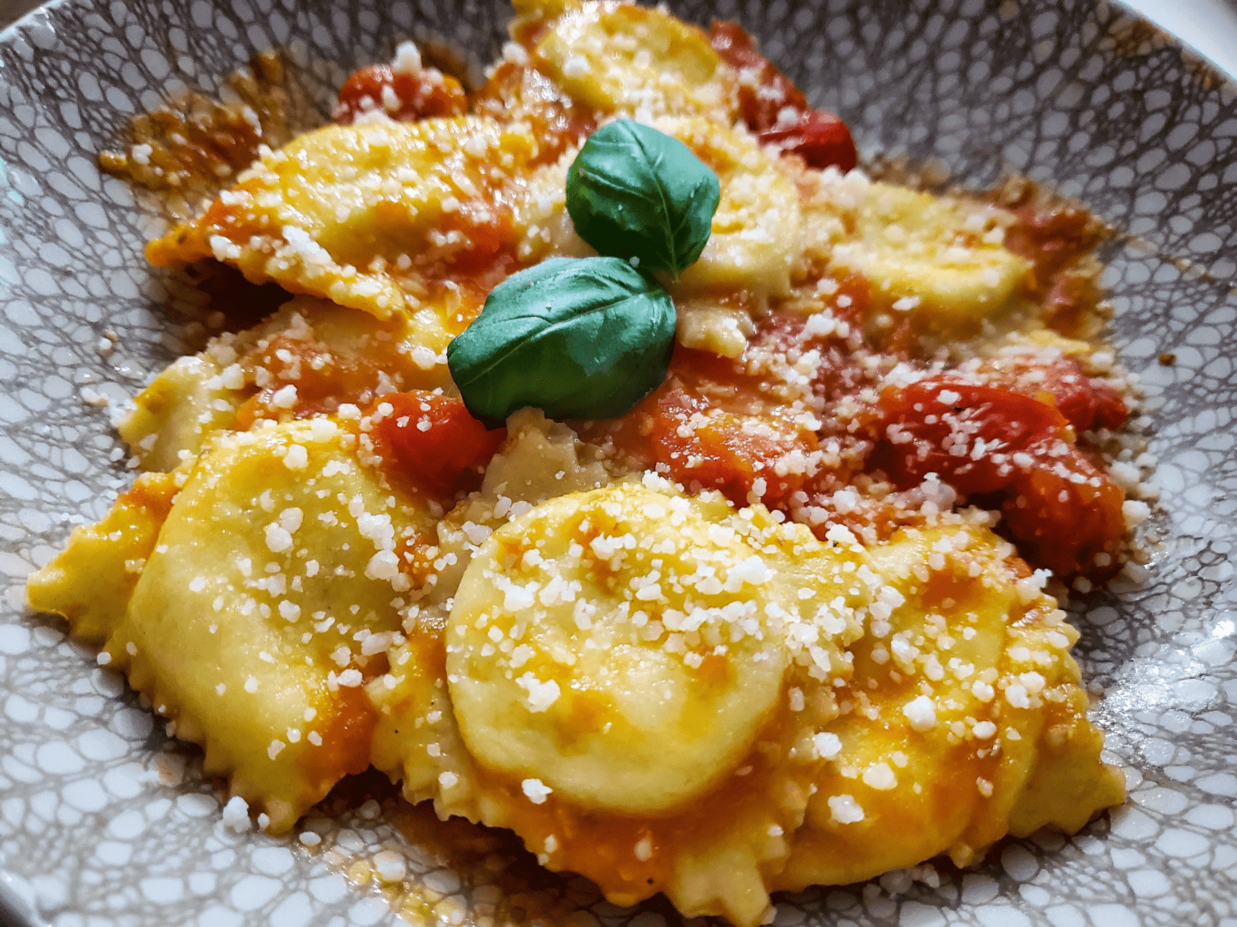 Ravioli au  Epinard & 4 Fromage