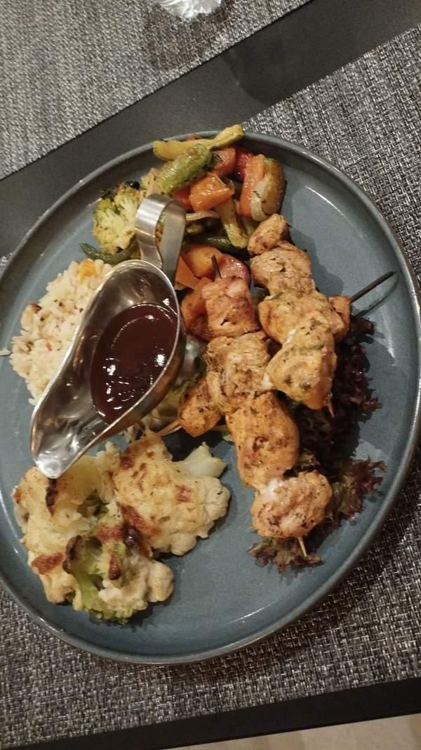 Brochettes Poulet Mariné