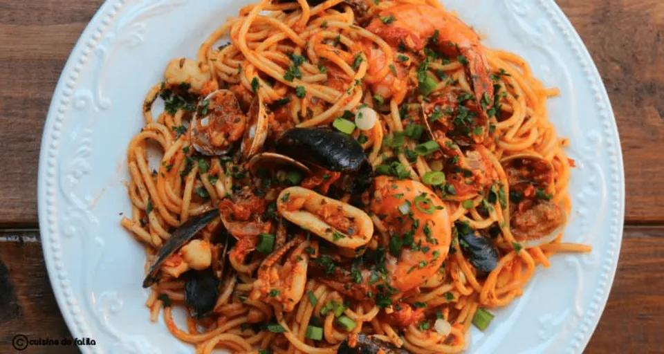 Spaghetti aux Fruits de Mer
