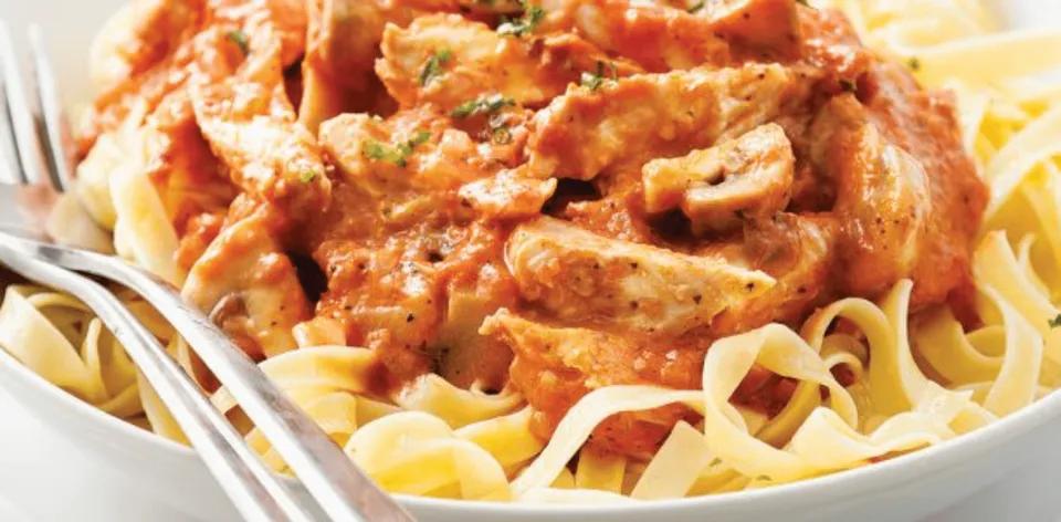 Tagliatelle Poulet Champignons