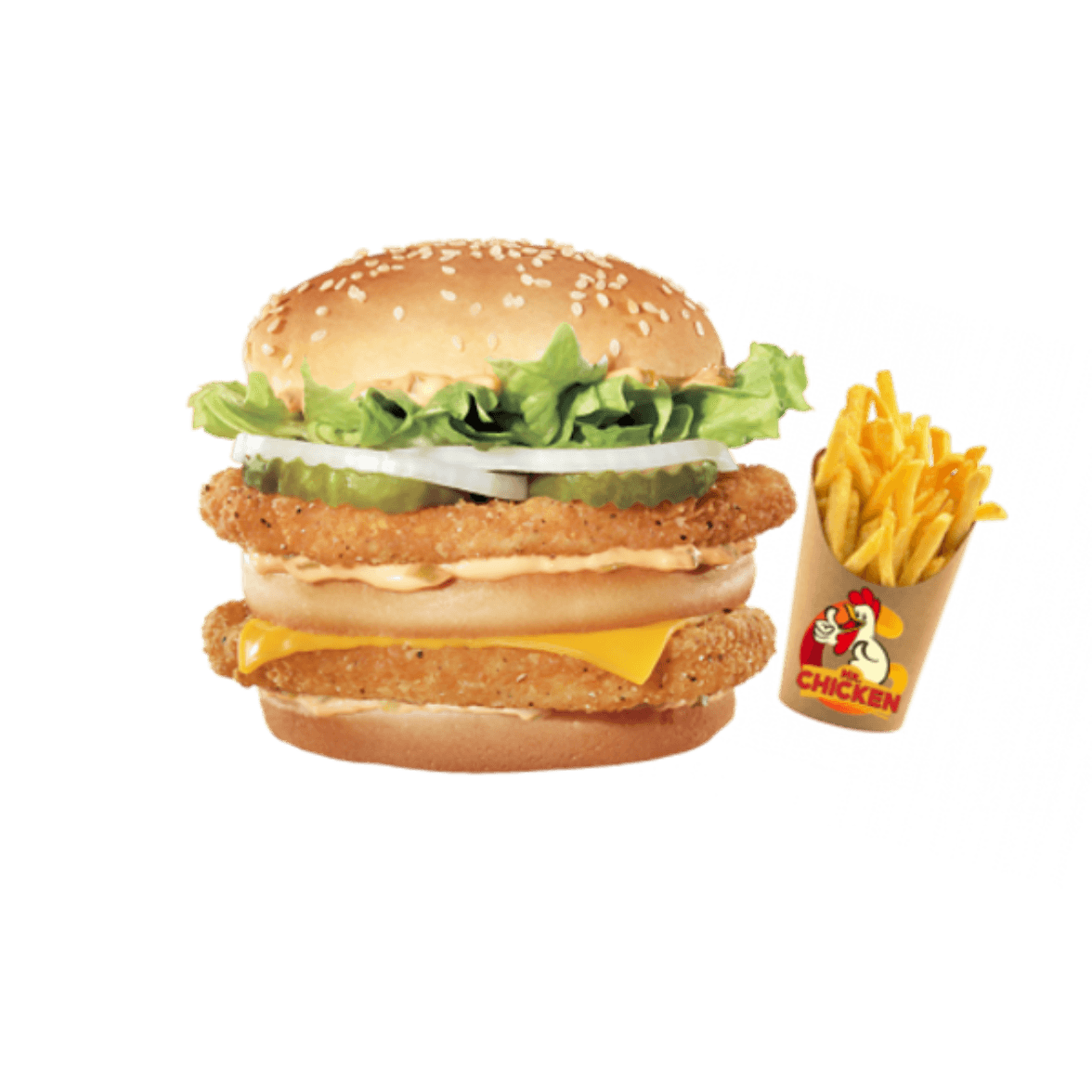 Le Double Crispy Burger