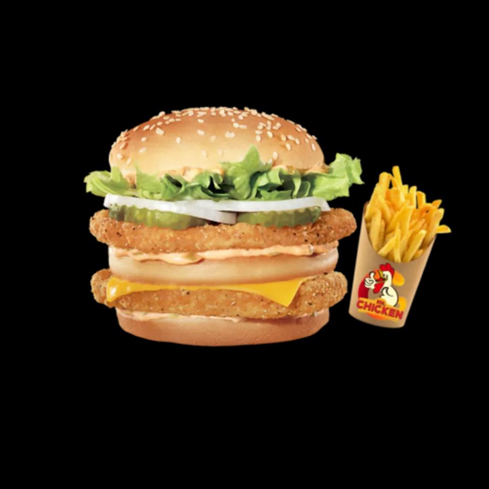 Le Double Crispy Burger