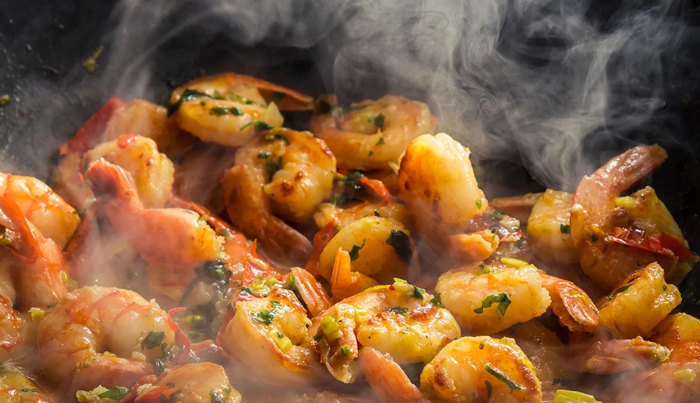 Chevrette sauté à l'ail