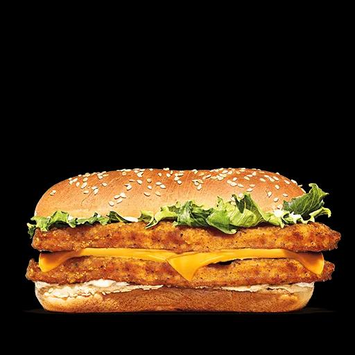 Double Chicken Burger+frit+Qnt