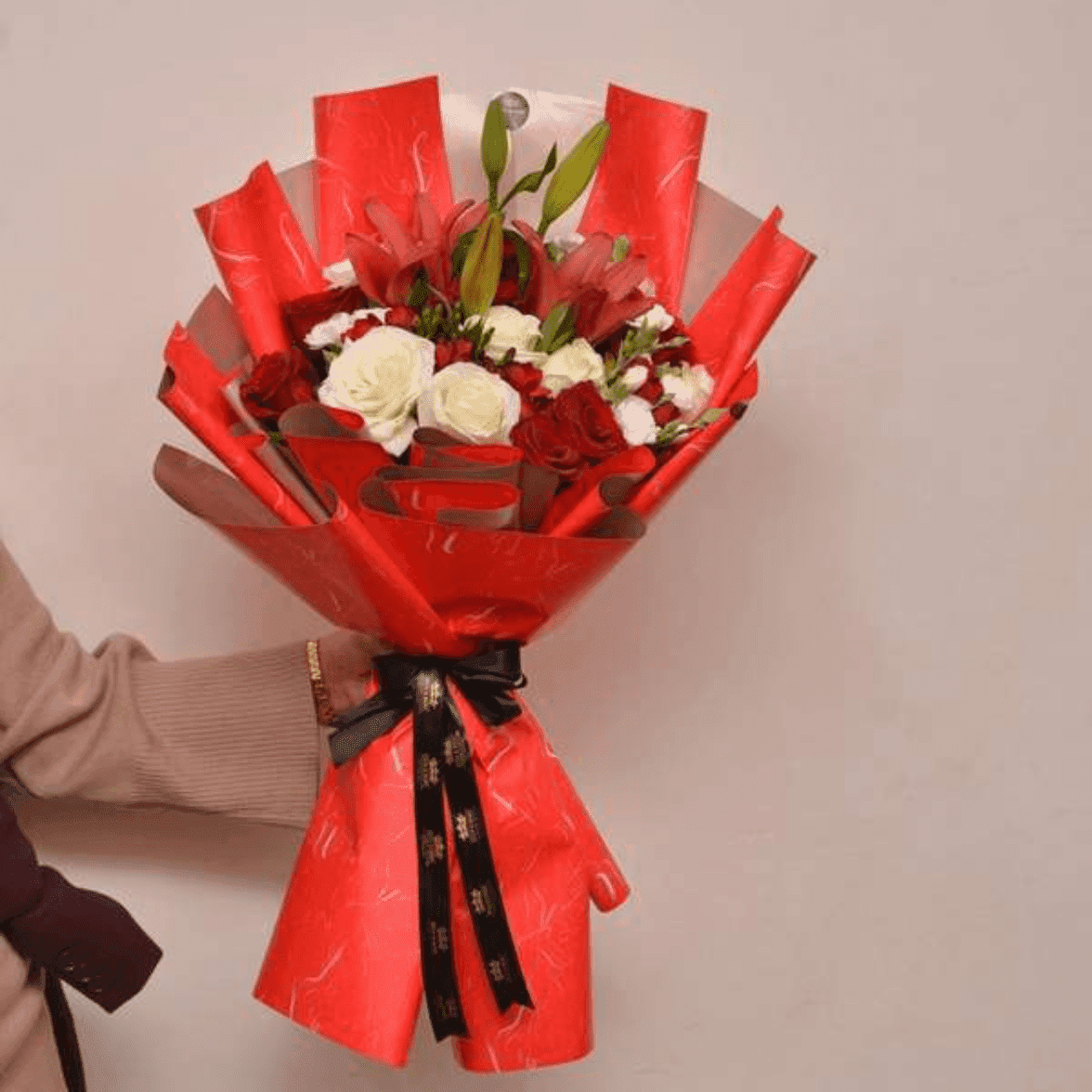 Bouquet la vie en rouge