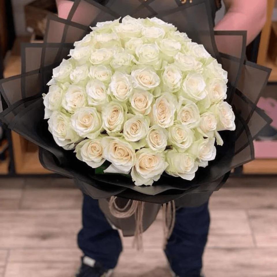 100 rose blanche