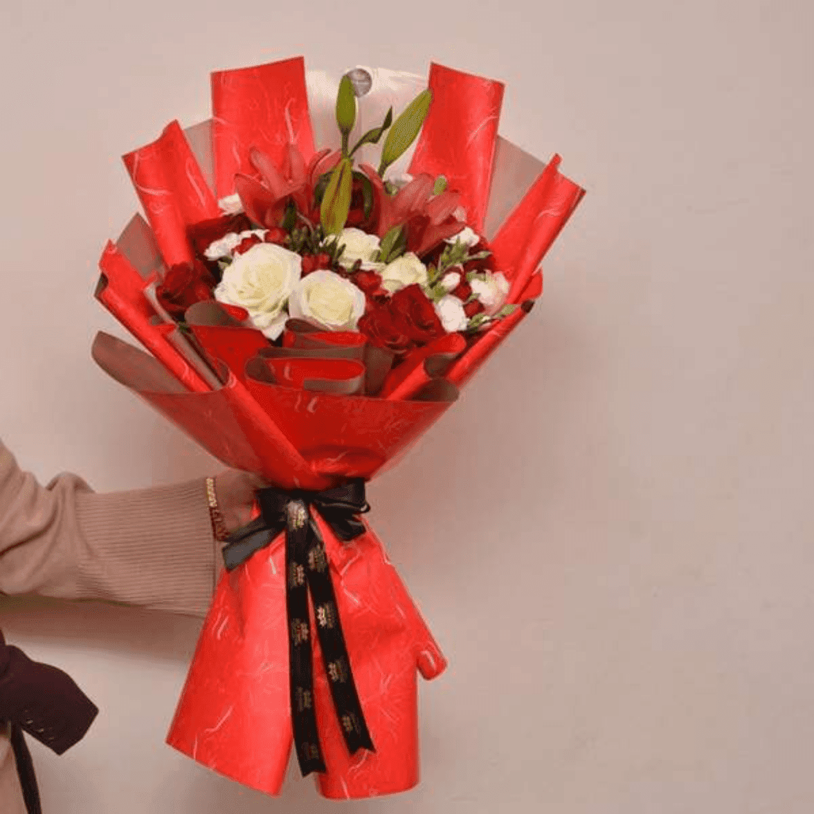 Bouquet la vie en rouge