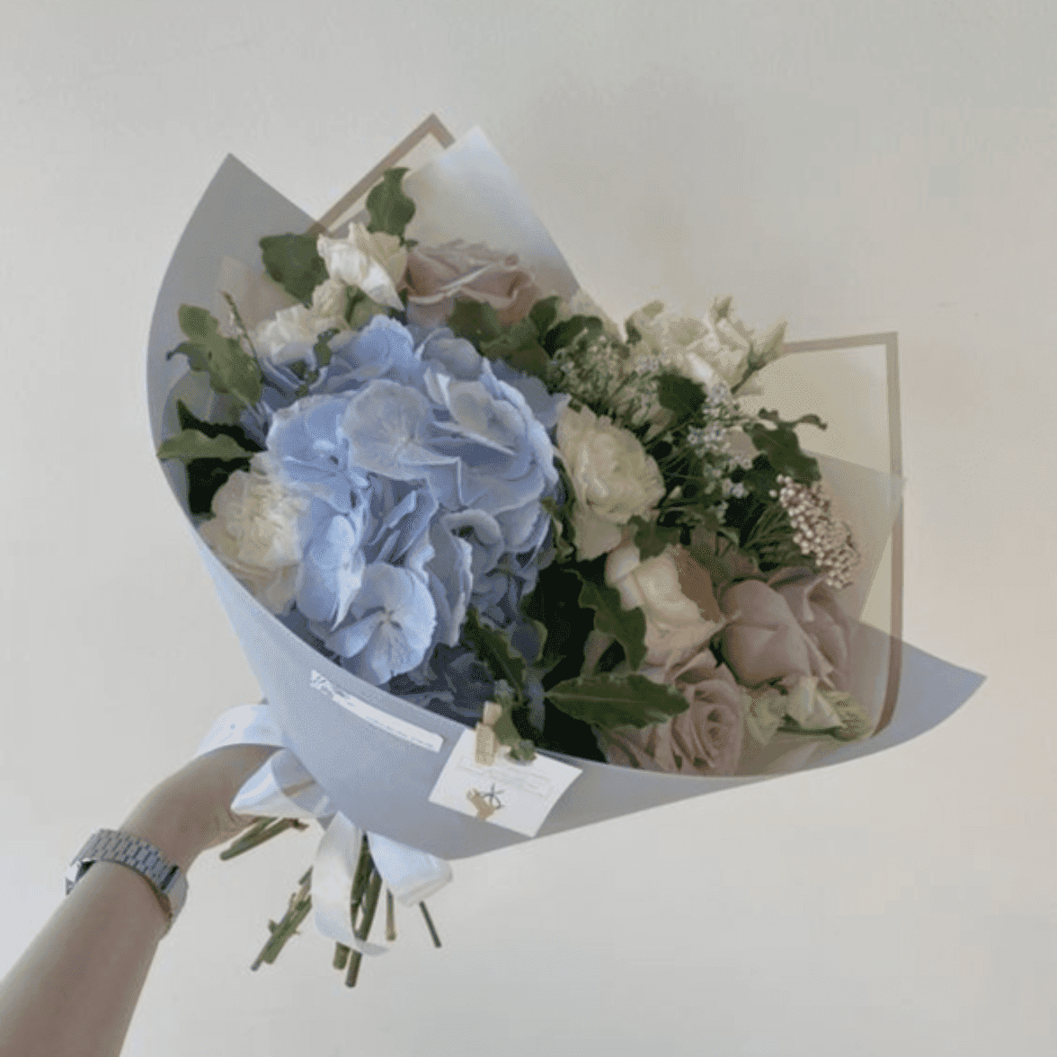 Bouquet Hortensia bleu