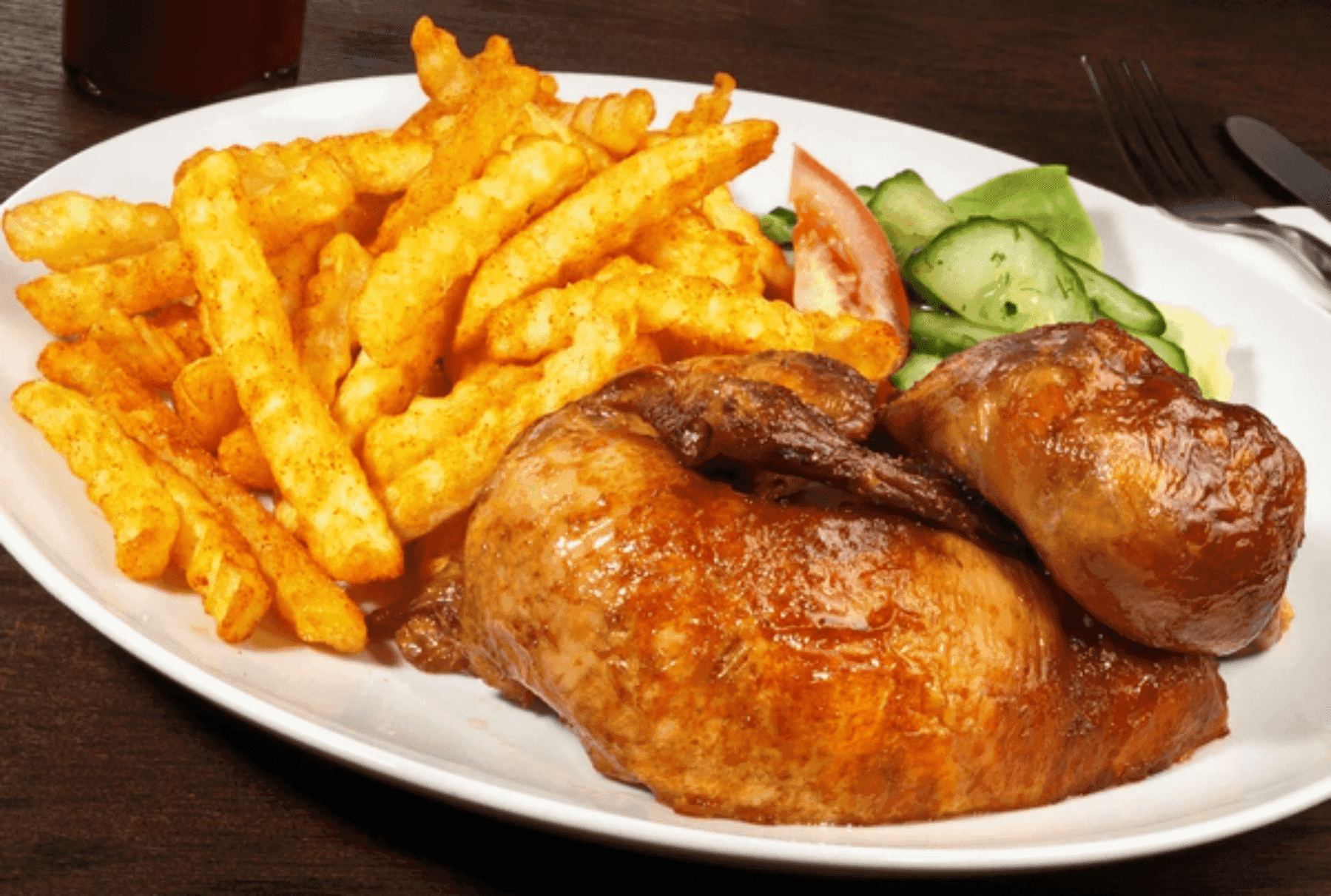 1/4 Poulet + Frites + Sauce
